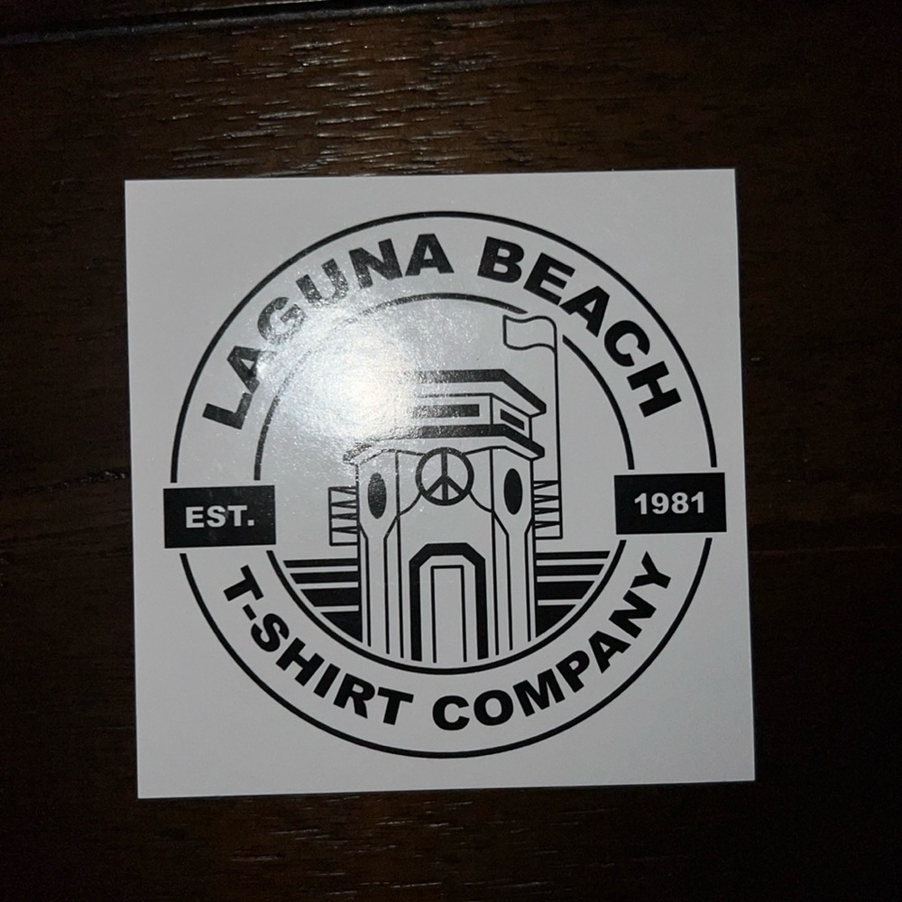 Laguna Beach T-Shirt Company Sticker Decal